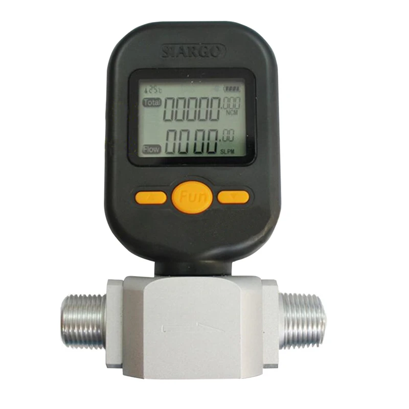 US $162.04 Portable Design MF5712 Flow Meter 200Lmin Digital Gas Air Nitrogen Oxygen Mass Flow Meter Rs485 Modbus Protocol