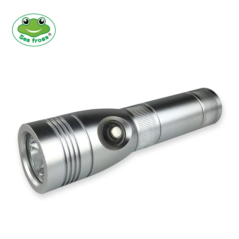 Diving Photography Flashlight Underwater 100m Super Waterproof Lighting Torch Aluminum Alloy LED Lamp 900 LM Burst Laser Pointer