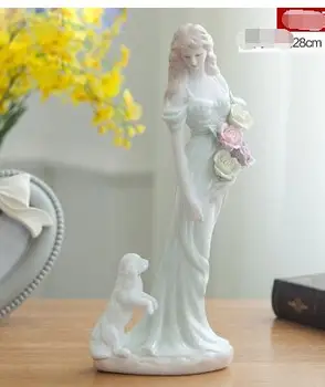 

Youth is beautiful girl Western beauty characters tasted soft adornment 25-34CM beauty girl women ceramic arts crafts