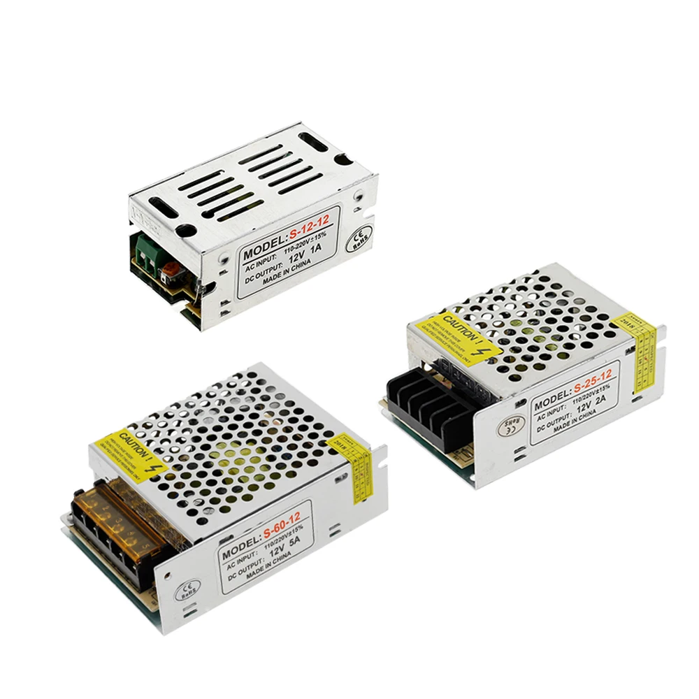 12 V светодиодный Трансформаторы освещения 1A 2A 5A 8.3A 10A 15A 16.7A ...