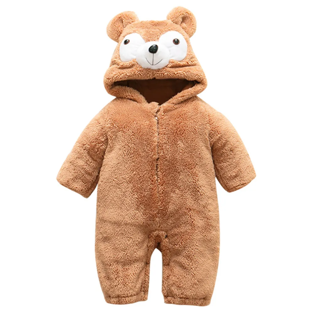 

TELOTUNY Children's Clothing Cartoon Hooded Romper Jumpsuit toddler boys clothing set long sleeve baby boy rompers Sep21