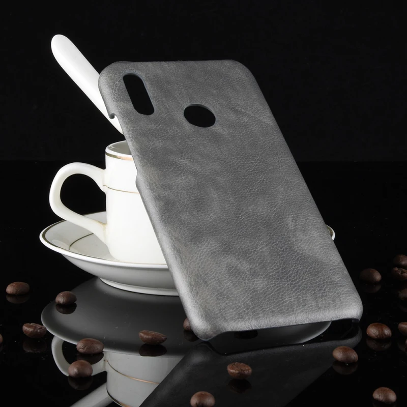 Huawei Honor 10 lite Litchi pattern PU leather+PC hard case_8