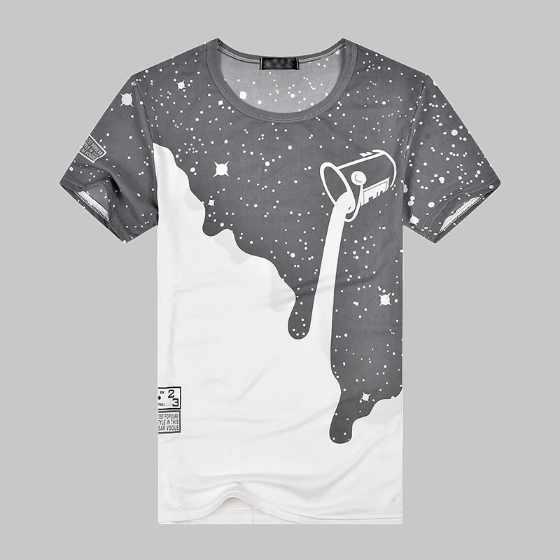 

3D Designer Milk Printed Men T Shirt Hip Hop Streetwear Tops New Fashion Mens Summer Short Sleeve Casual Homme Tees
