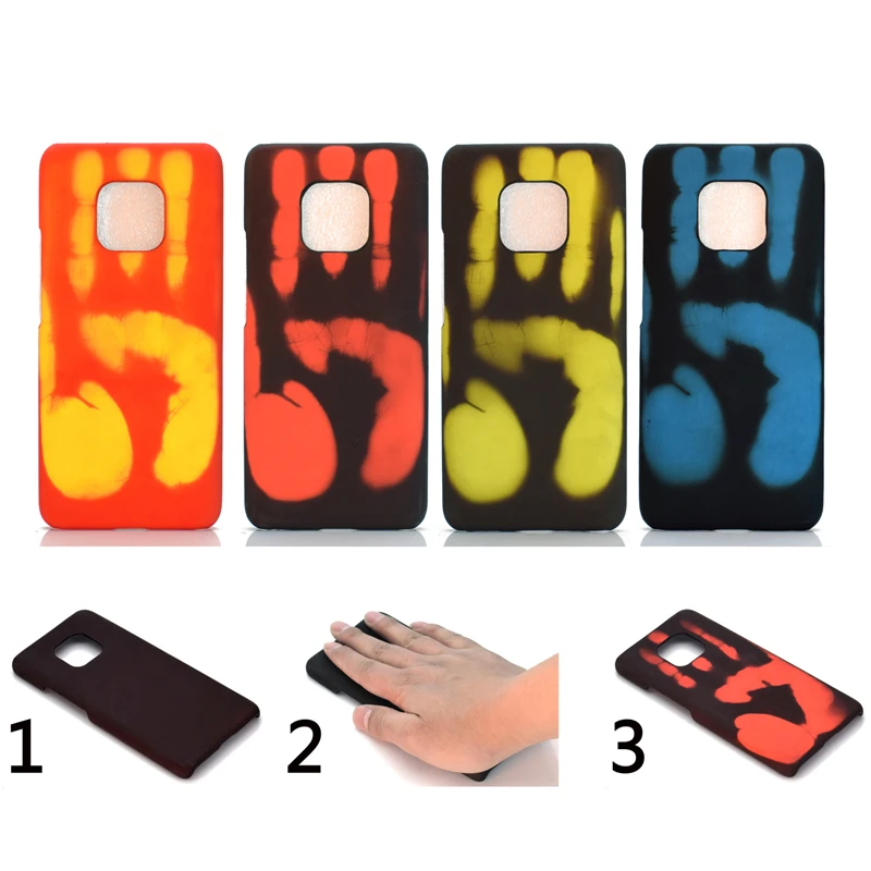 

Heat Sensitive Phone Case For Huawei Mate 20 Pro Case Cover PC+PU Phone Case for Huawei Mate 20 Lite Funny Magic Toy Case