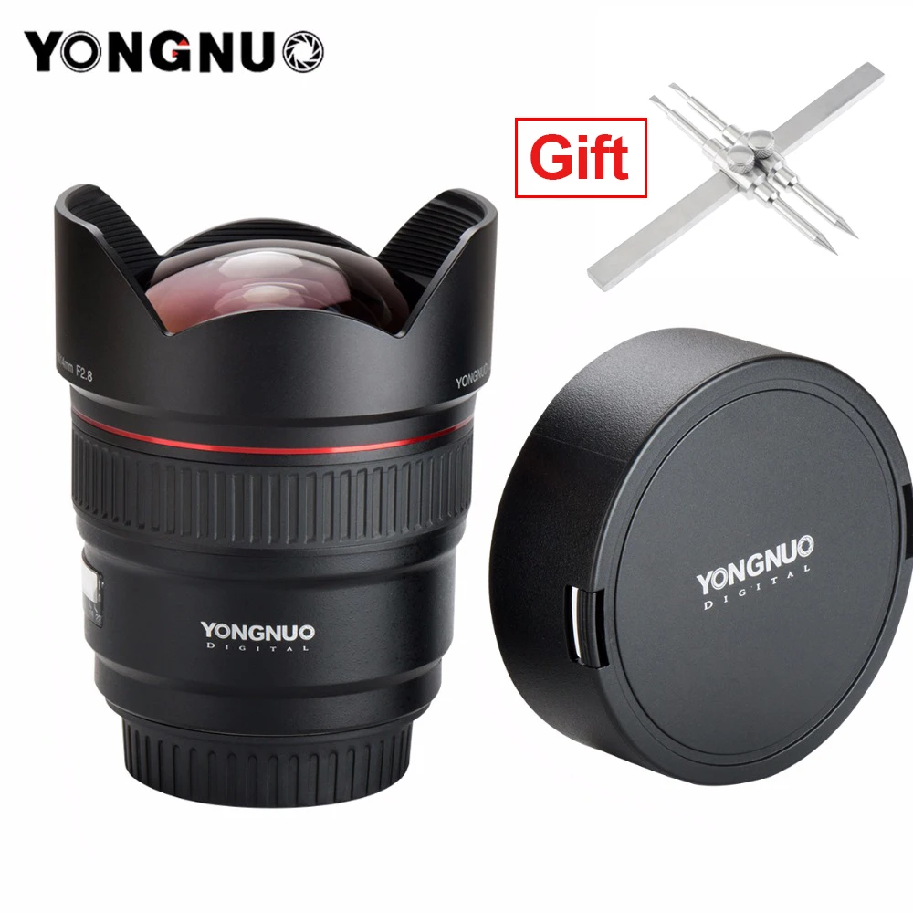 YONGNUO 14 мм F2.8 линзы ультра-широкоугольный объектив YN14mm с автофокусом AF MF металлический объектив для Canon 700D 80D 5D Mark III IV