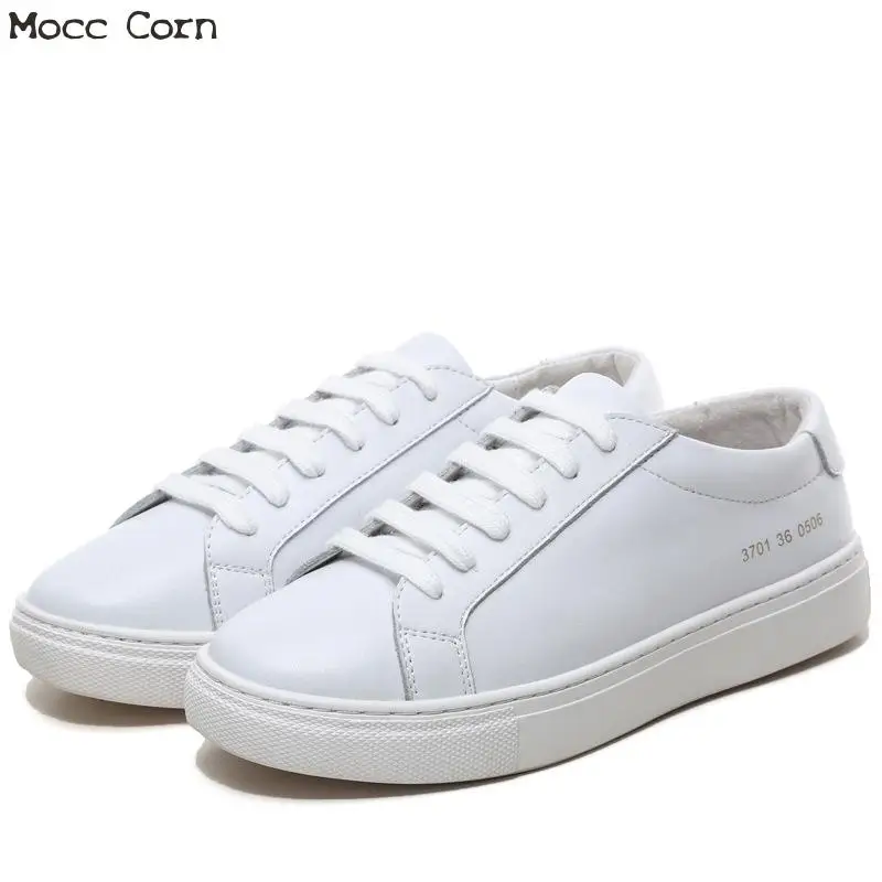 

White Unisex Sneakers Genuine Leather Casual Shoes Superstar Women Luxury Brand Sneakers Men Flat Shoes Adult Female Male Tennis