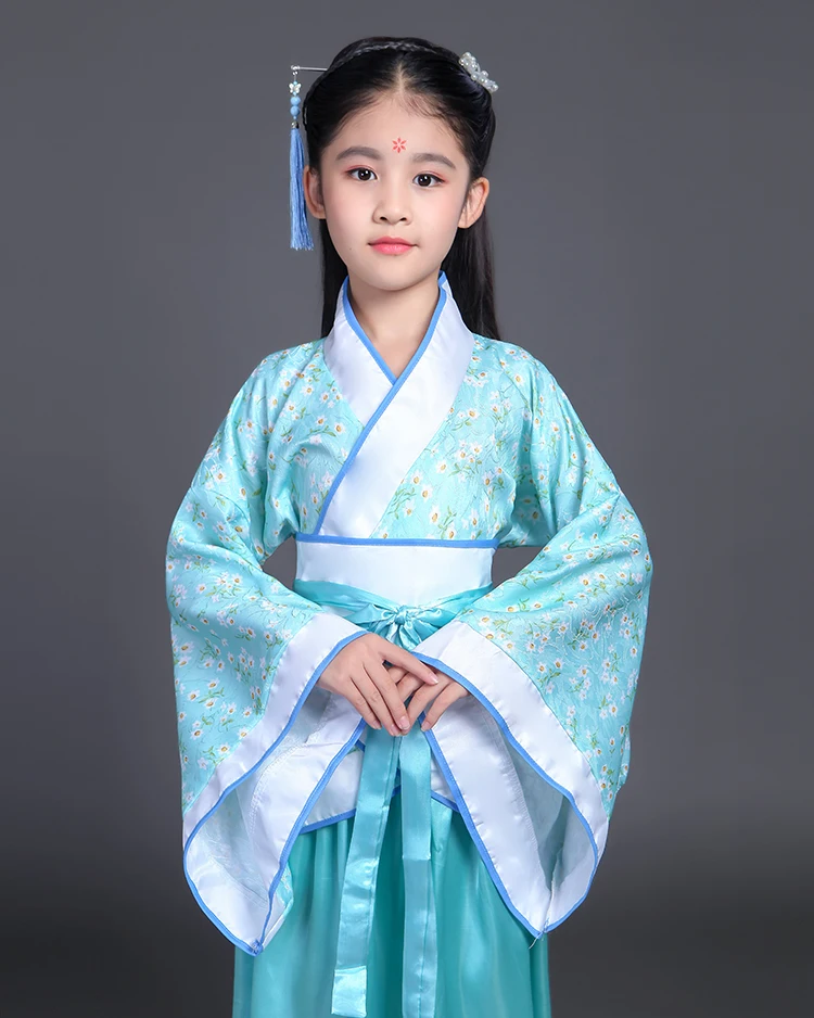 Новинка года, детские сказочные костюмы высокого качества, Hanfu, старинная Одежда для девочек, детская одежда для выступлений, Hanfu