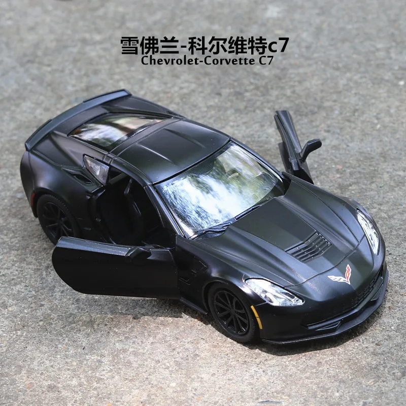 

1:36 Scale Chevrolet Corvette C7 Metal Toy Alloy Car Diecast Toy Vehicles Car Model Miniature Model Car Children Toys