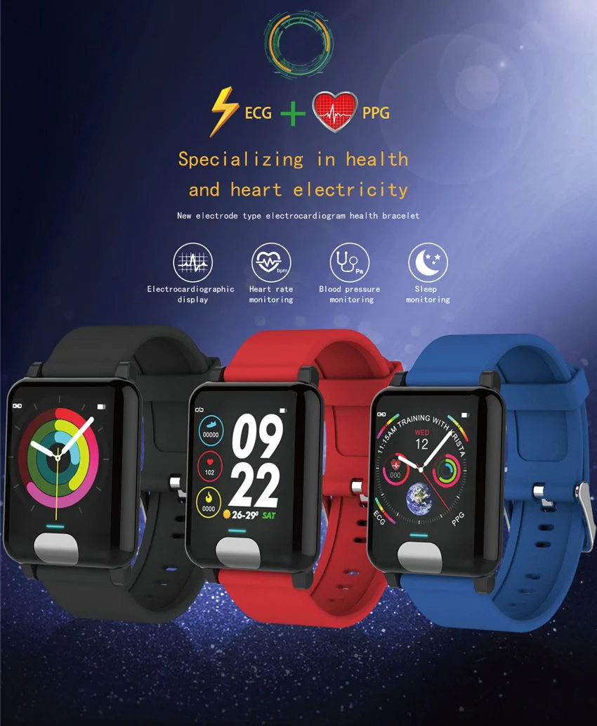 smart watch band ECG PPG Heart rate monitor 1 (2)1