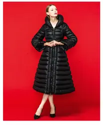 Новый РоялКэт 2016 Зимняя куртка Для женщин Подпушка Парка утепленная длинная 90% Пуховики на гусином пуху верхняя одежда женские пальто