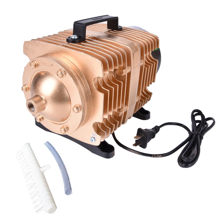

ACO-009E 145L / min 160 W bubble Aquarium Koi fish tank oxygen Hailea Electromagnetic air compressor air pump AC 220 V