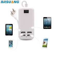 100 шт./лот BRSUANG Hi-Q Универсальный 15W USB 4-Порты Зарядное устройство адаптер док-станции для iPhone iPad samsung sony huawei Nokia LG планшетный ПК