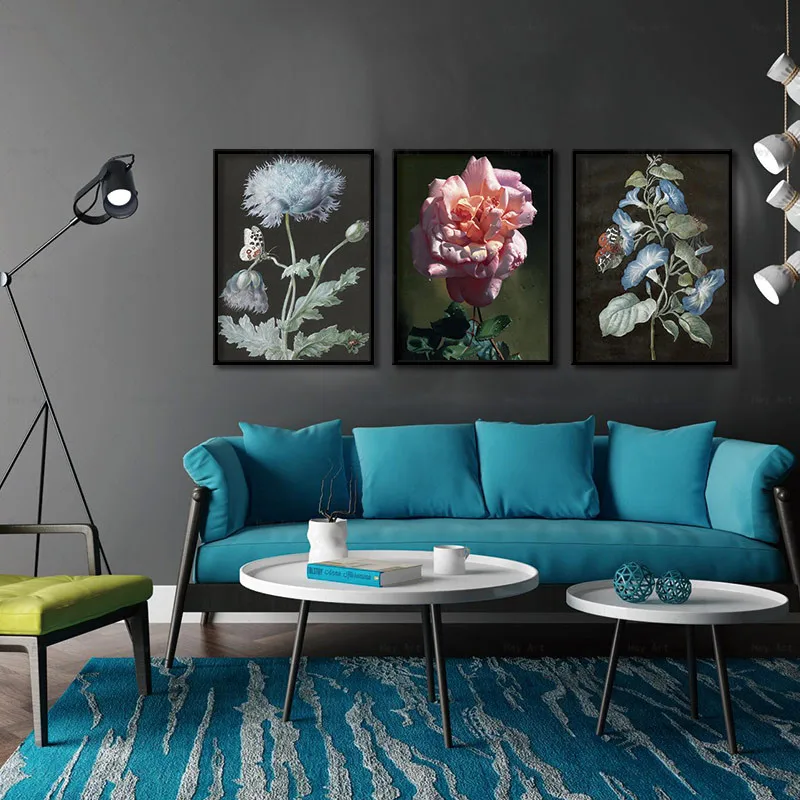 

Canvas painting wall pictures Wall Art Painting Poster plant Flower canvas art canvas No Frame wall pictures for living room