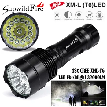 

2019 New High Quality Super Bright 32000Lm 13x XML T6 LED 5 Mode 18650 Flashlight Torch Light Lamp Drop Shipping