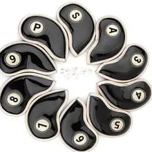 TOUROK 10 шт. Толстая искусственная кожа Gloden гладкая поверхность Клубные головки гладильная доска для гольфа крышка головки с закрытием