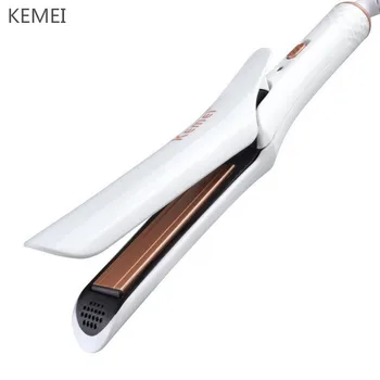 

Professionals Tourmaline Ceramic Hair Straightening Irons Hairs Flat Iron Curling EU Plug Salon Styling Tools 220V
