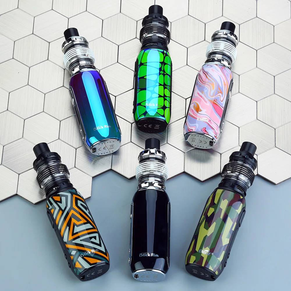 Новый набор Eleaf iStick Rim 80 Вт с 4 мл/2 мл Melo 5 атомайзером и 3000 мАч Mod EC S/EC M катушка Vape Kit vs