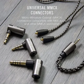 

MEE Audio MMCX 2.5mm Balanced Audio Cable with 3.5mm 4.4mm Stereo Adapter Set