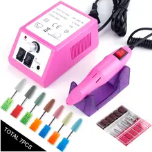 Электрический Фрезер для ногтей, сверлильный станок для маникюра и педикюра, фрезер для ногтей, сверлильный Бит силиконовая мельница для лак для ногтей ротационных напильников из кусачки для кутикулы