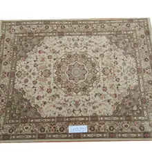 Тканые шерстяные ковры для гостиной Прямоугольный Коврик персидский стиль ковер Натуральная Овечья шерсть