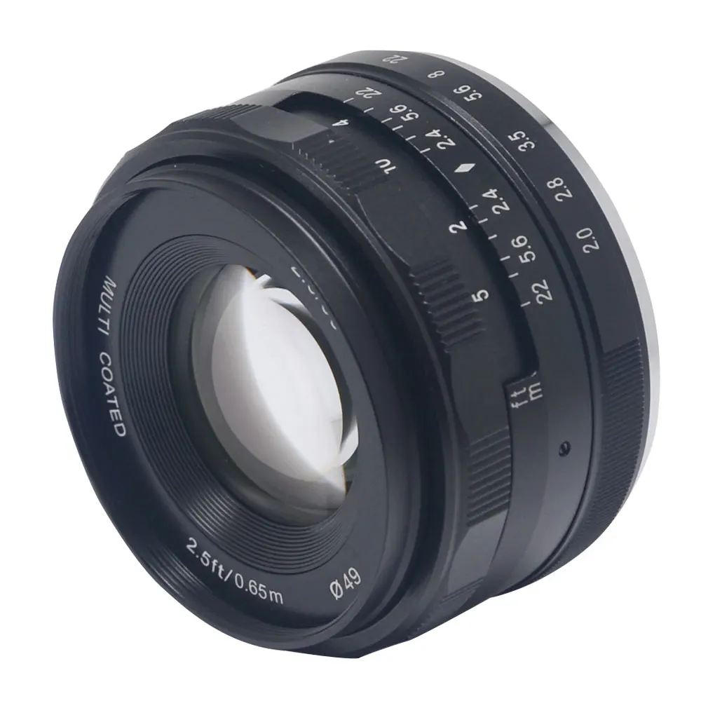 Meike MK S 50mm F2.0 ручная фокусная линза с многослойным покрытием для камер Sony NEX5 NEX6 NEX7