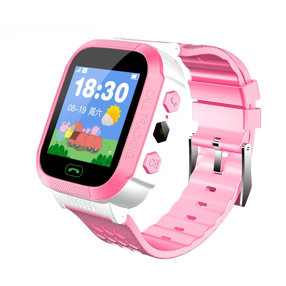 

Fashion Smart Watch with GSM Locator Screen Tracker SOS for Kids Children EnglIsh Smart Watch Relogio Android SmartWatch Phone