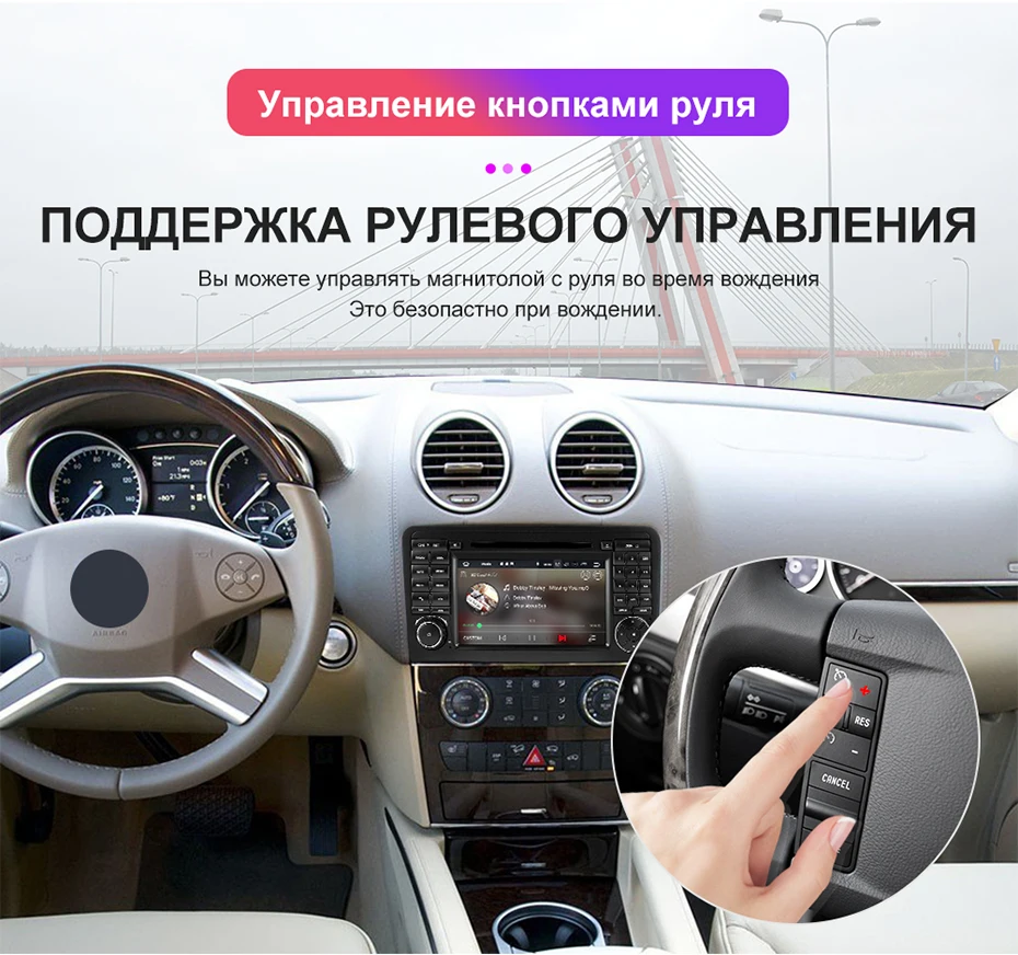 Isudar 2 Din Авто Радио Android 9 для Mercedes/Benz/ML/GL Класс W164 ML350 ML500 GL320 Автомобильный мультимедийный видео DVD плеер gps FM