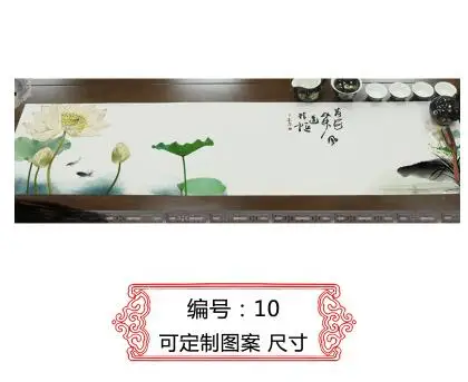 Винтажный чайный столик в виде лотоса, хлопковый льняной коврик с флагом, китайский стиль, скатерть для церемонии, чайный флаг