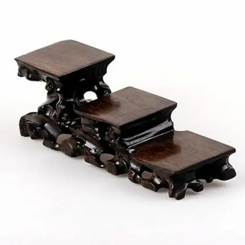

Chinese Black Cherry Wood Carved Stands For Snuff Bottles,Carving Display Exhibition Booth Exquisite Gift