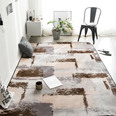 

Hot Sale Alfombras Carpet Soft Solid Rug Anti-skid Carpets Fit for Living Room Bedroom Long Plush Door Non-slip Floor Mat
