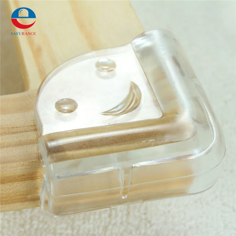 

4Pcs A Lot Baby Safty Corner Edge Furniture Protectors Soft Protection Cushion Guard Clear New Arrival Free Shipping