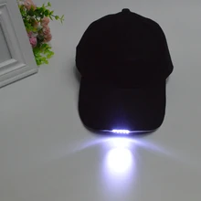 Free Shipping Black Camouflage Led Light For Cap Hat Bike Cycling Flashlight Hats For Night Walking Hiking Fishing Hunting