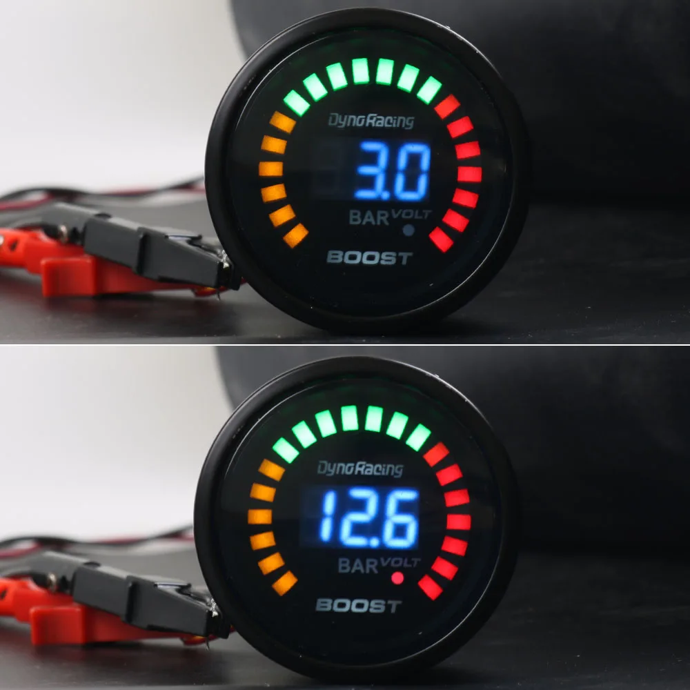 ETOPARS Universele Auto Turbo Boost Meter 2 Inch 52 mm Turbo Impuls Indicator -30 tot 35 Psi Boost Wijzer Meter Wit Licht Turbo Print Instrumenten Rook