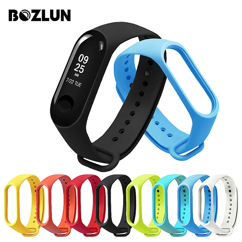 BOZLUN Smart Accessories Sport Strap For Xiaomi Mi Band 3 Wristband Original Silicone Bracelet band | Электроника