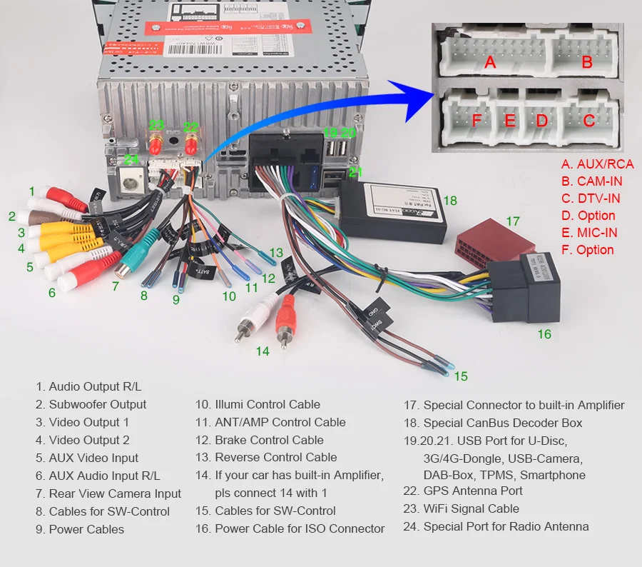 Sale Erisin ES7871F 7" Android 8.0 Octa core 4G RAM Car DVD GPS Radio DVR DAB+ DVD For FIAT BRAVO 29
