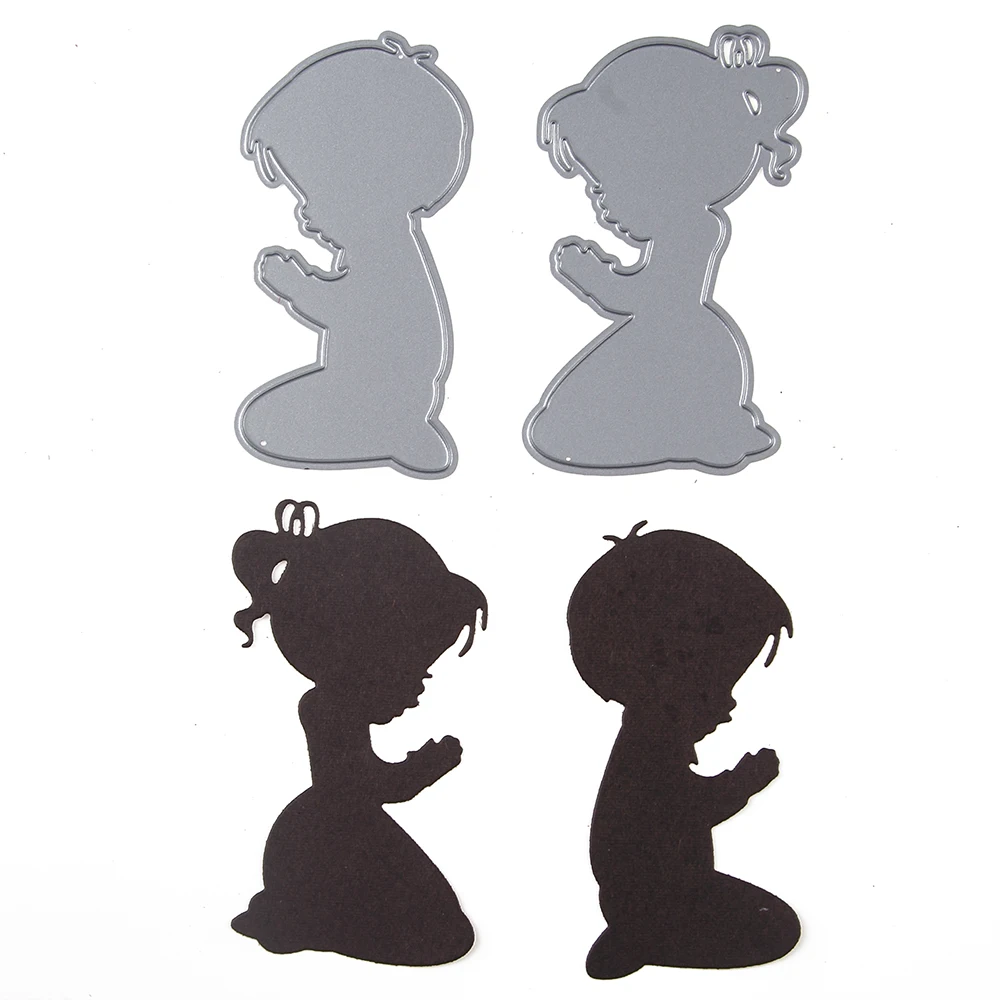 Download 47.5*83mm scrapbooking DIY 2pc Prayer angel boy and girl ...