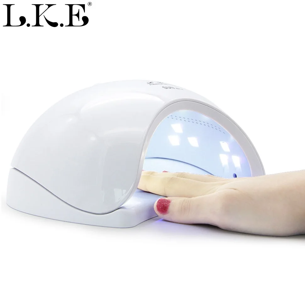 

LKE New UV Lamp 48W For All Gel Polishing light without harming the handmade ice light curing light for nail art mac