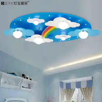 

Surface mounted Children Ceiling lamps Kids Bedroom Cartoon Rainbow decoration Chandelier Light E27 Light Source