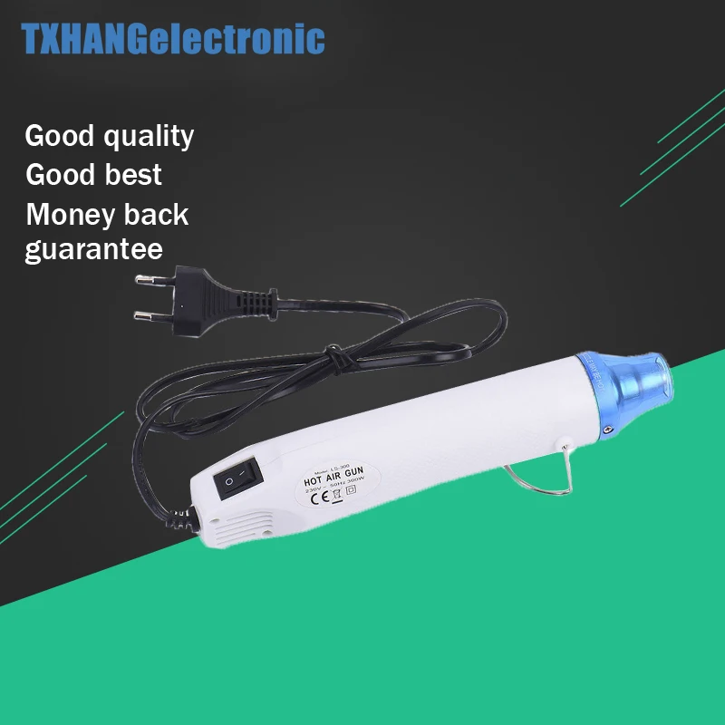

220V 300W Heat Gun Electric Power Tool Hot Air Temperature Gun Heat Shrink Professional DIY Manual Ceramic Clay Dryer EU Plug