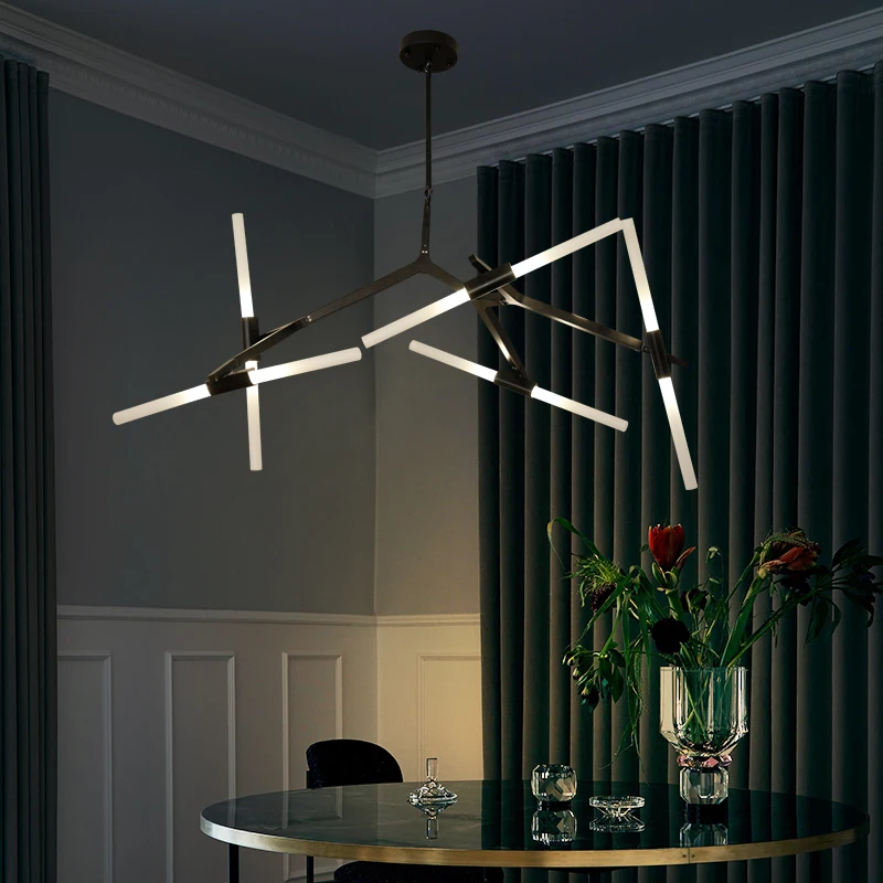 

Villa tree branch lamp Post modern designer Nordic led chandelier tree fork restaurant chandelier villa tree fork Chandelier
