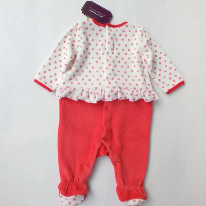 For-0M-24M-Baby-Girl-Clothing-Full-Sleeve-Foot-Cover-Velvet-Sleepwear-Newborn-Rompers-Printed-Strawberry