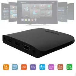 Mecool M8S плюс W Android7.1 ТВ Box Amlogic S905W 4 ядра 4 K Media Player Wi-Fi H.265 ТВ box 2 Гб Оперативная память 16 Гб Встроенная память 2,4G Wi-Fi