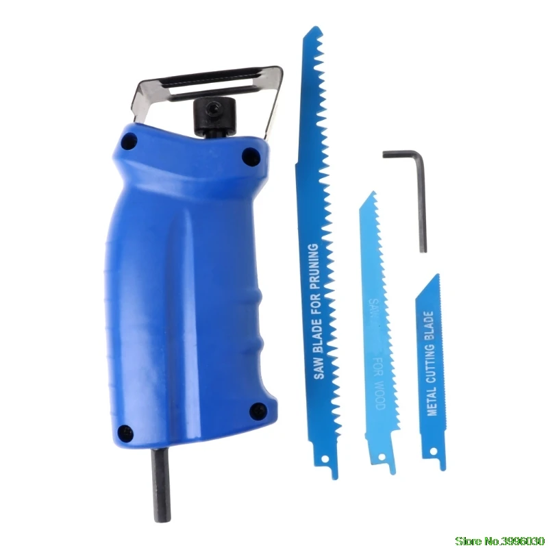 

Reciprocating Saw Attachment For Wood Metal Cutting Trimming Tool with 3 Blades