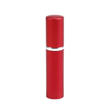 

5ml Red Aluminium Shell Empty Glass Atomizer Bottle Refillable Perfume Makeup Face Lotion Pot Jar Makeup Tool