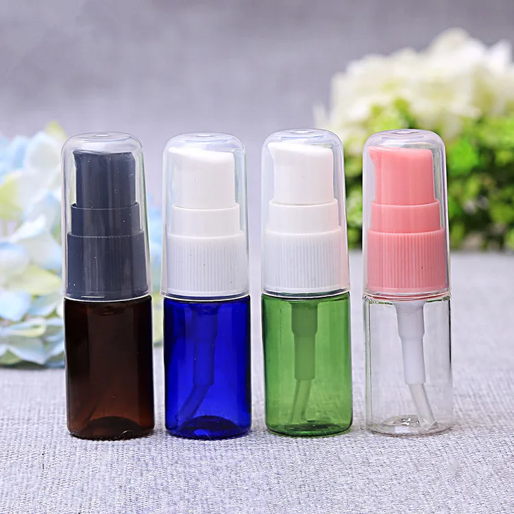 100pcs Small Refillable Clear PET 10ml Plastic Spray Bottles Purse