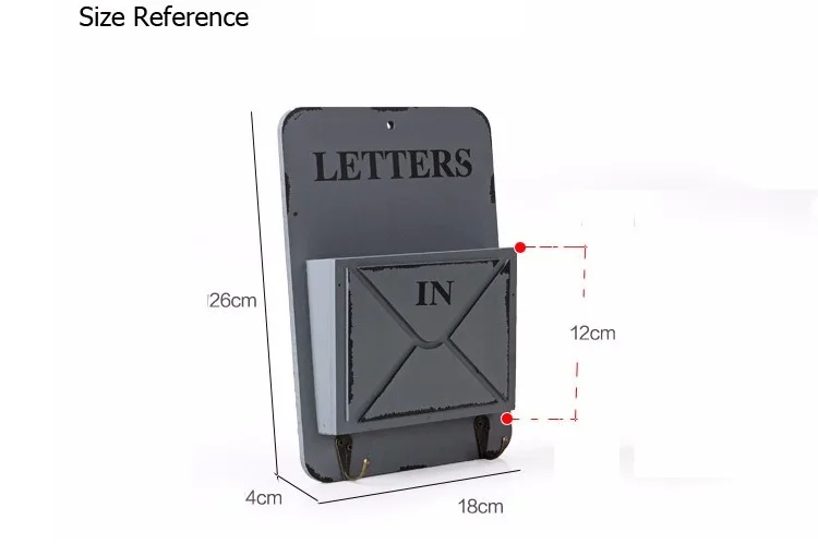 Креативные многофункциональные подвесные крючки для ключей, конверты, коробка для хранения мелочей, ретро полка, деревянные коробки, винтажные украшения для дома