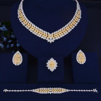 

missvikki Austrian Crystal Design Trend Necklace/Earrings/Ring/Bracelet Jewelry Set Charm for Women Wedding Anniversary Party