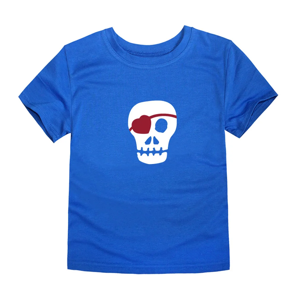 Лето детская одежда для Хэллоуина, череп футболка с черепом для мальчиков головы футболка футболки для девочек, для малышей Забавный Топ для Для детей от 2 до 14 лет