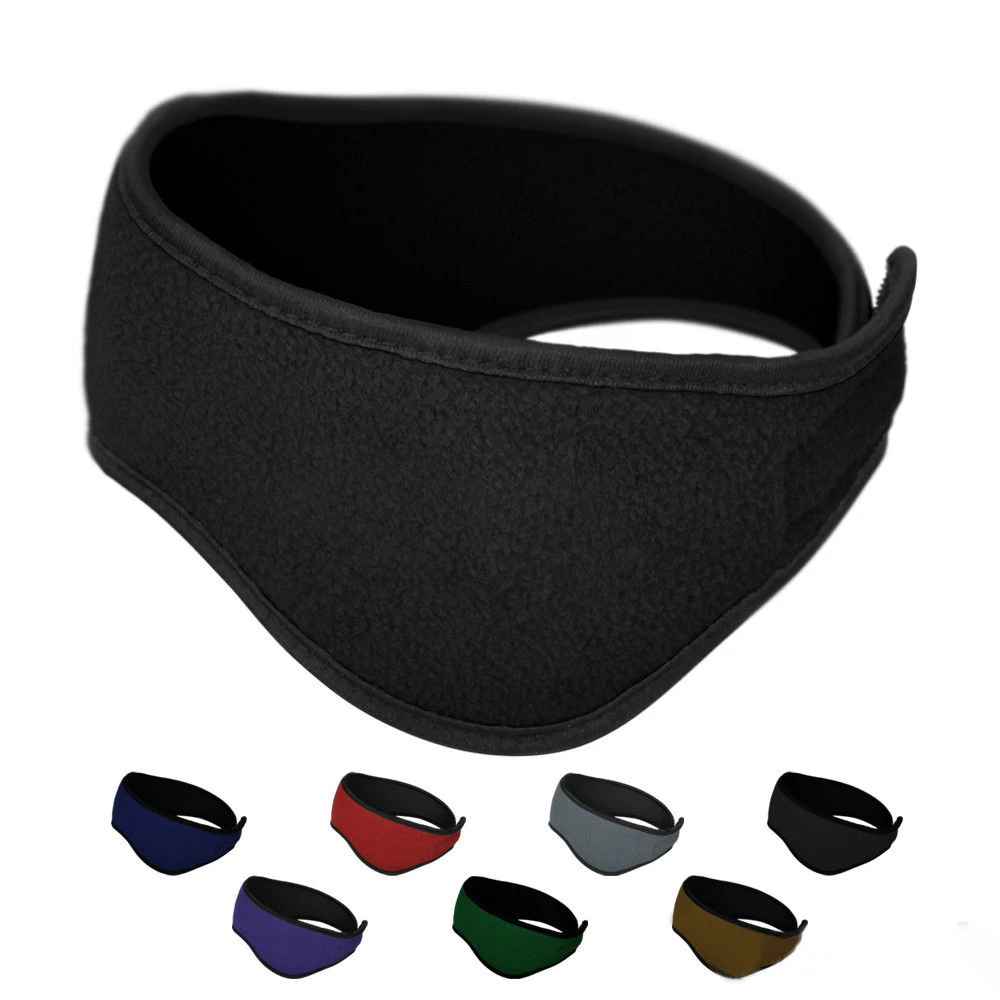 

1PC Unisex Women Men Ear Warmer Winter Head Band Polar Fleece Ski Ear Muff Stretch Spandex Headband Hair Band Accessories