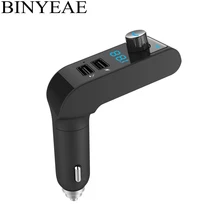 Bluetooth Handsfree автомобильный комплект fm-передатчик беспроводной радио адаптер светодиодный цифровой дисплей 2.1A двойной usb зарядный порт музыкальный плеер